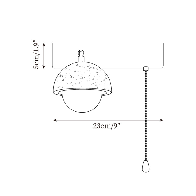 Gevon Travertine Wall Lamp-Neutral Decor