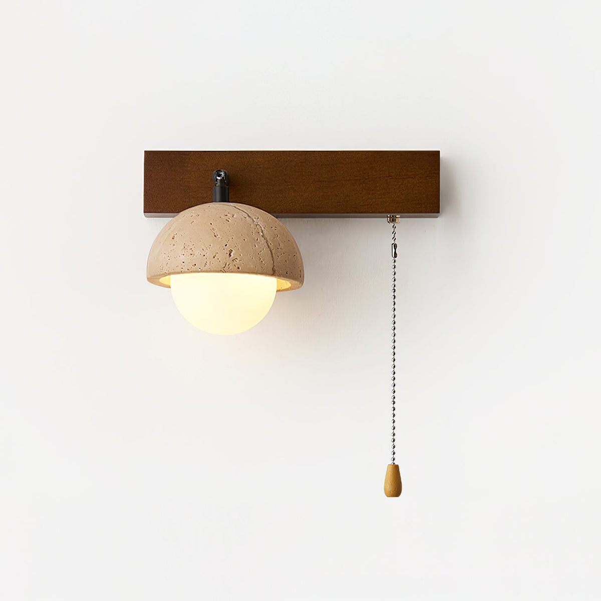 Gevon Travertine Wall Lamp-Neutral Decor