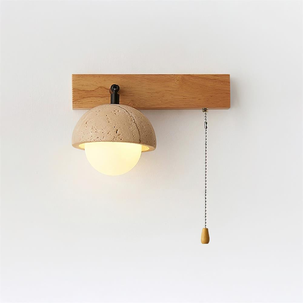 Gevon Travertine Wall Lamp-Neutral Decor
