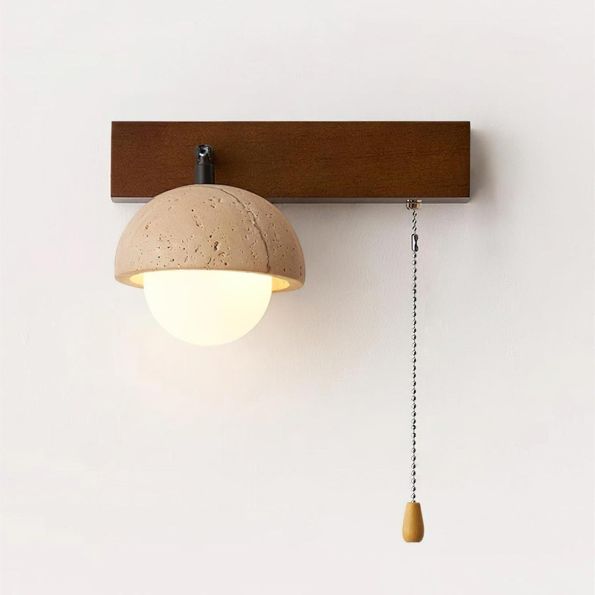 Gevon Travertine Wall Lamp-Neutral Decor