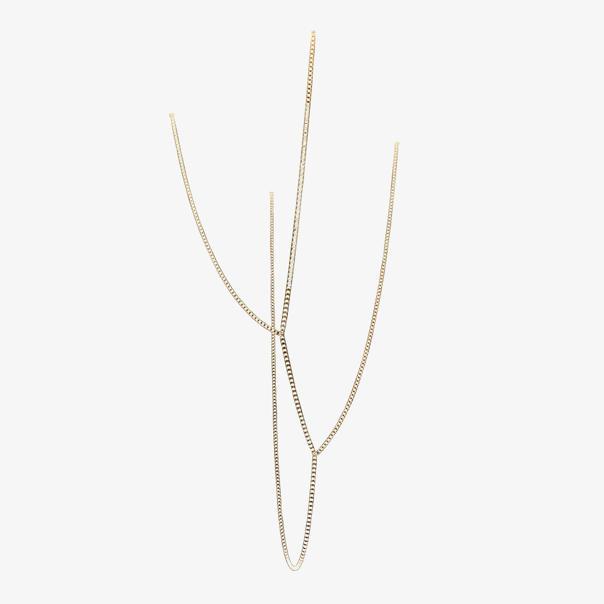 Renuna Lustre Chrome Cristal Entrelacé Lignes