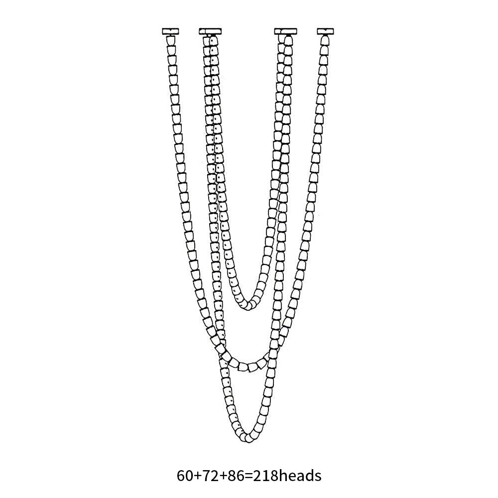 Celio Lustre Cristal Doré LED 3-Lignes