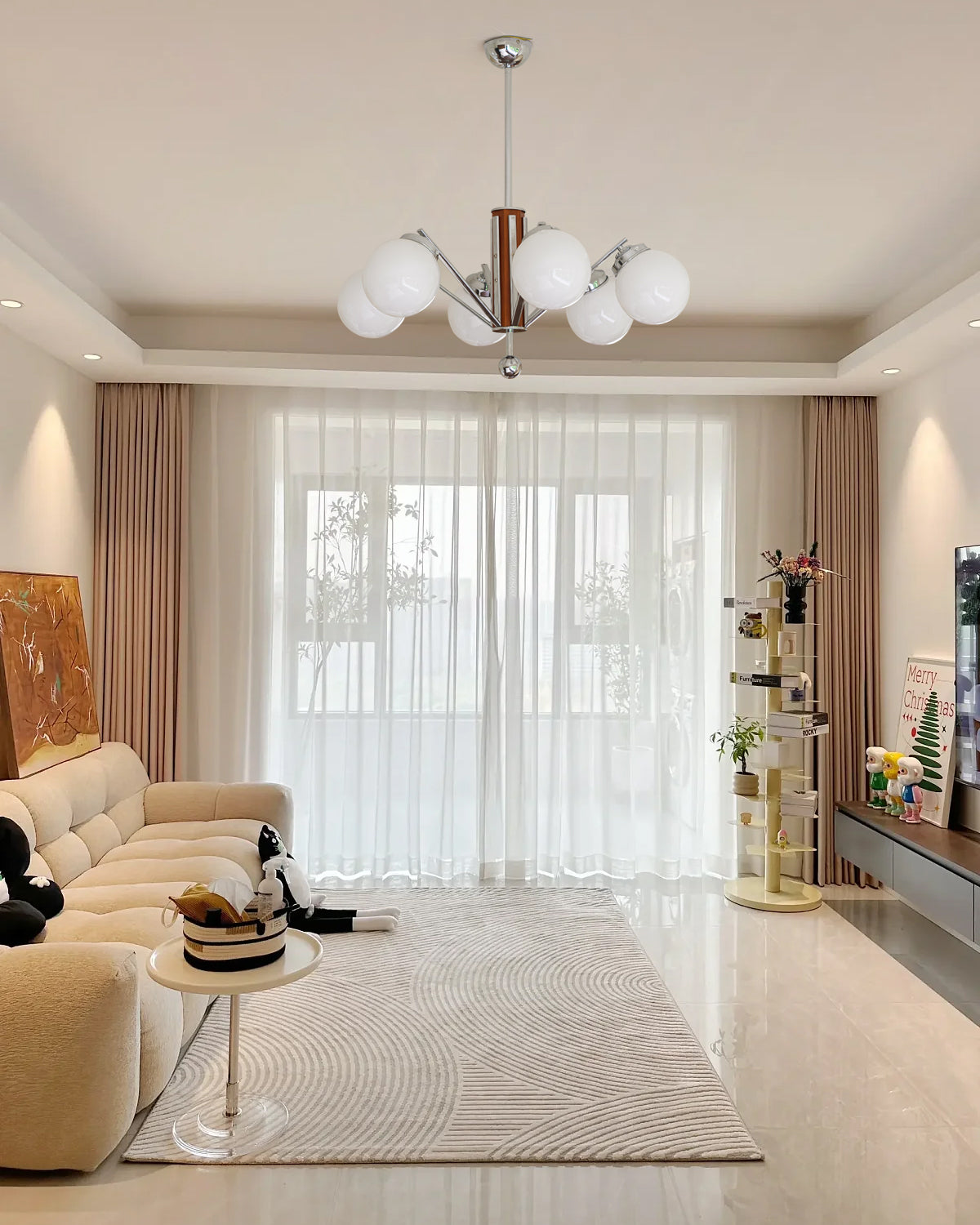 Orina Chandelier Mid-century-Neutral Decor