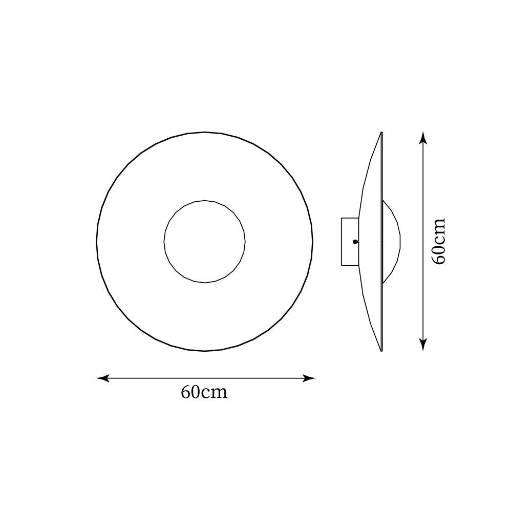 Wall Lamp Eclipse Inspired Halo Glow Modern Minimalist Art Accent-Neutral Decor
