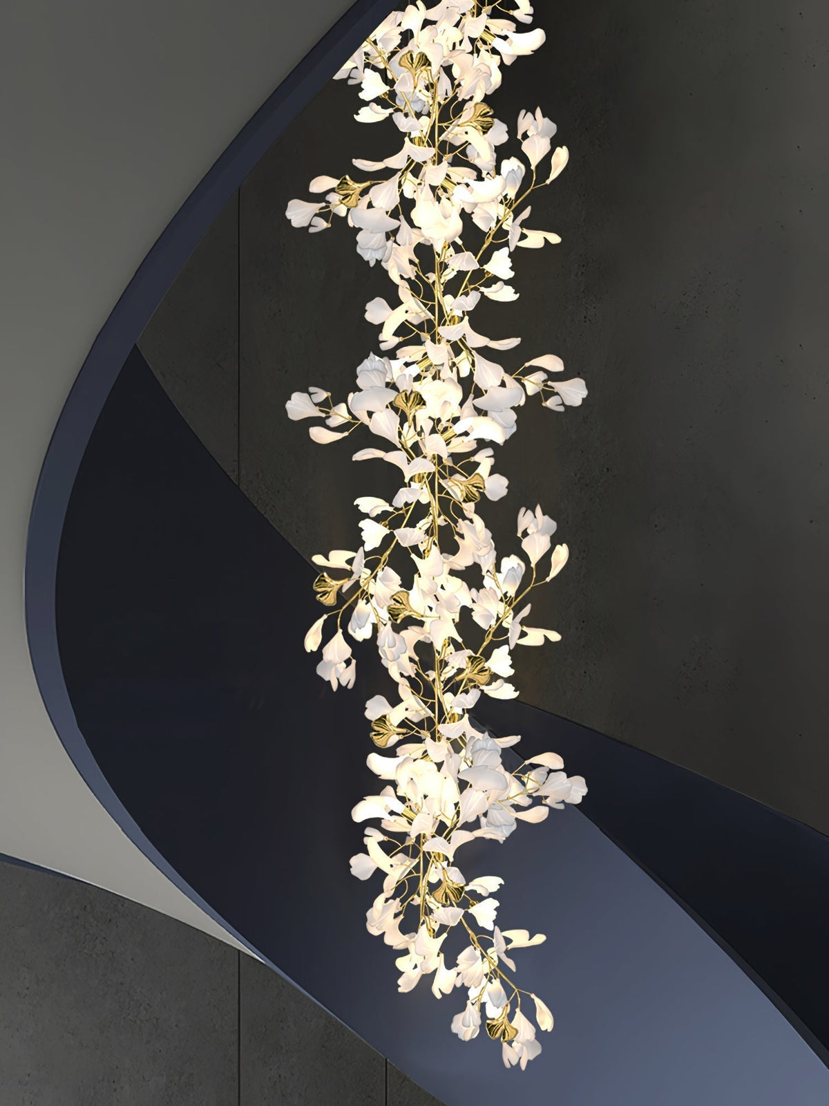 Quiniel Céramique Gingko Feuille Lustre