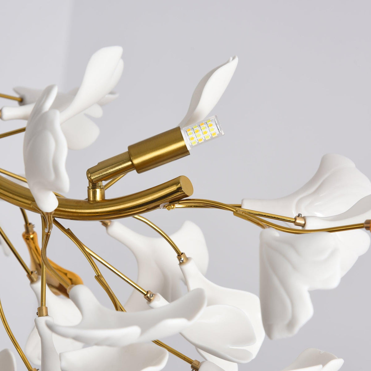 Ivareva Lustre linéaire en céramique Gingko
