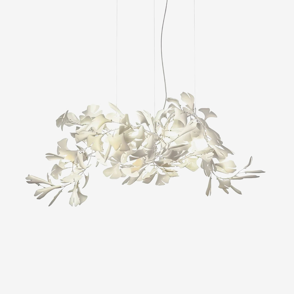 Talona Lustre en Céramique Feuilles de Ginkgo aux Courbes Organiques