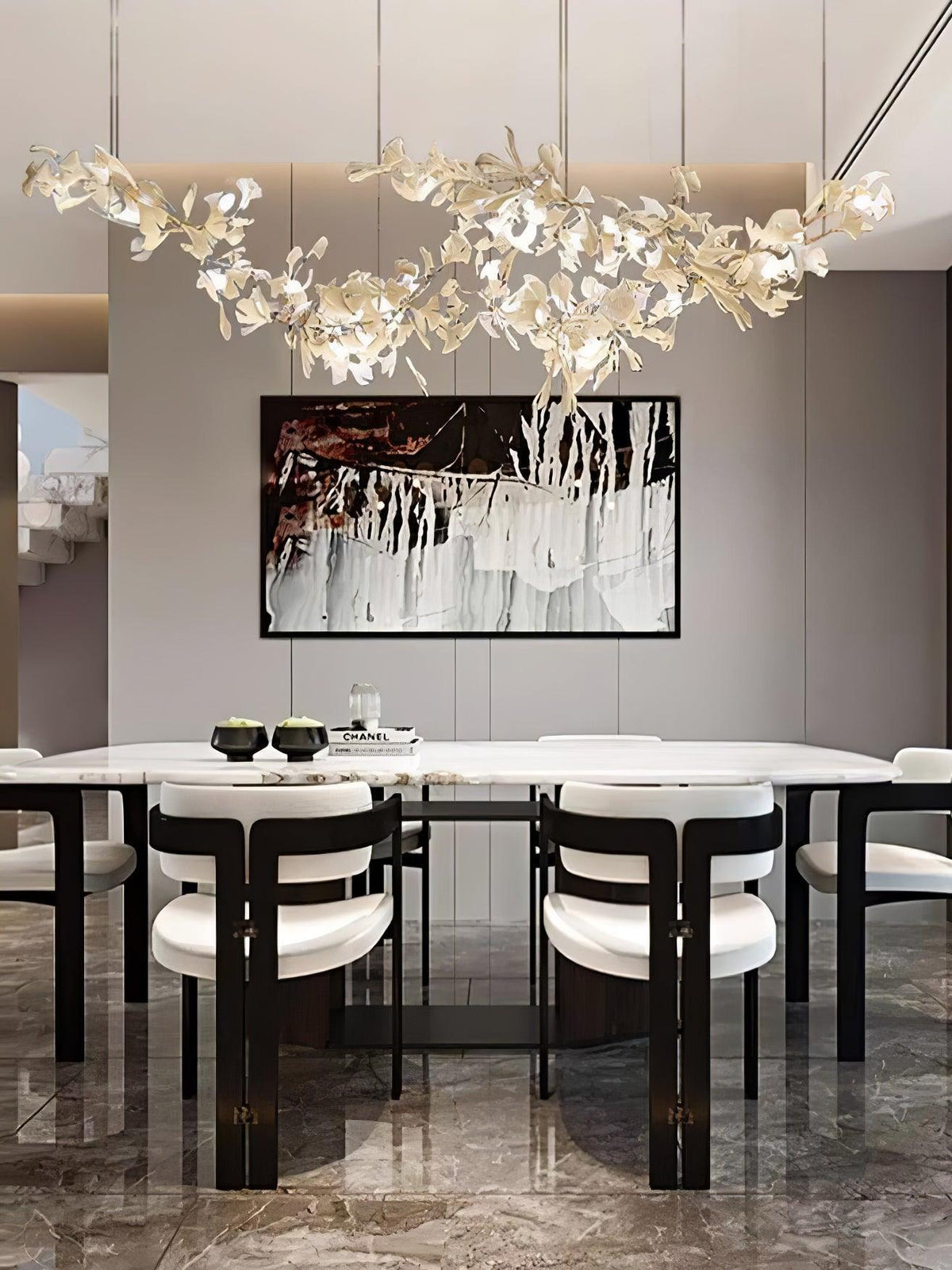 Olvella Lustre en Céramique Ginkgo