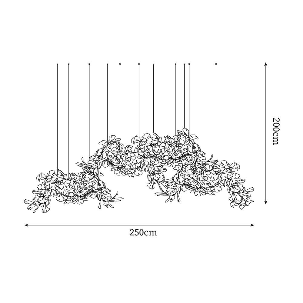 Elysia Floral Canopy Chandelier-Neutral Decor