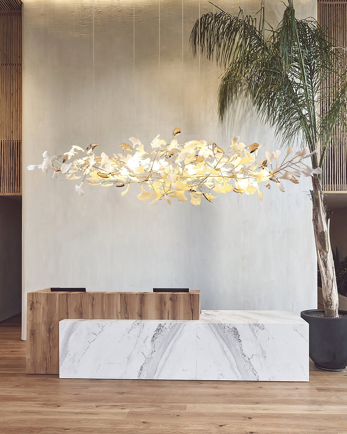 Celise Lustre Postmoderne Céramique Nuage Ginkgo