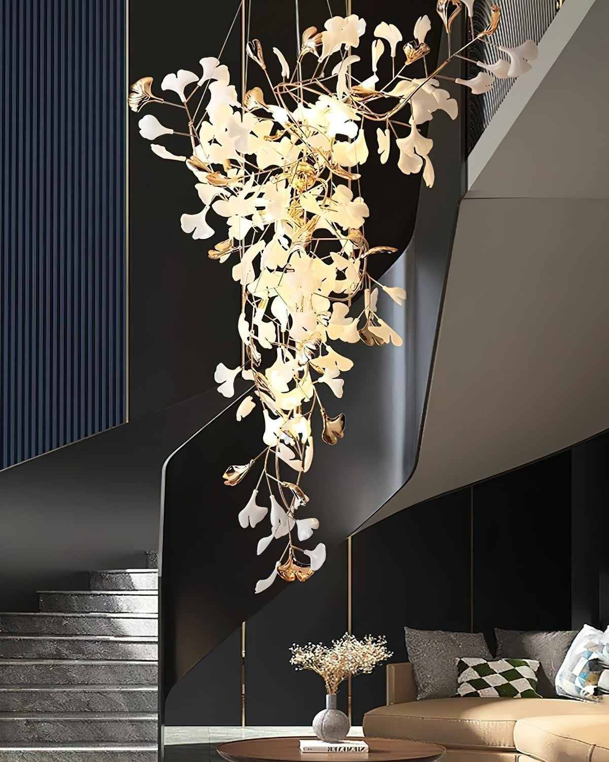 Alvana Céramique Gingko Lustre Pointe Volant