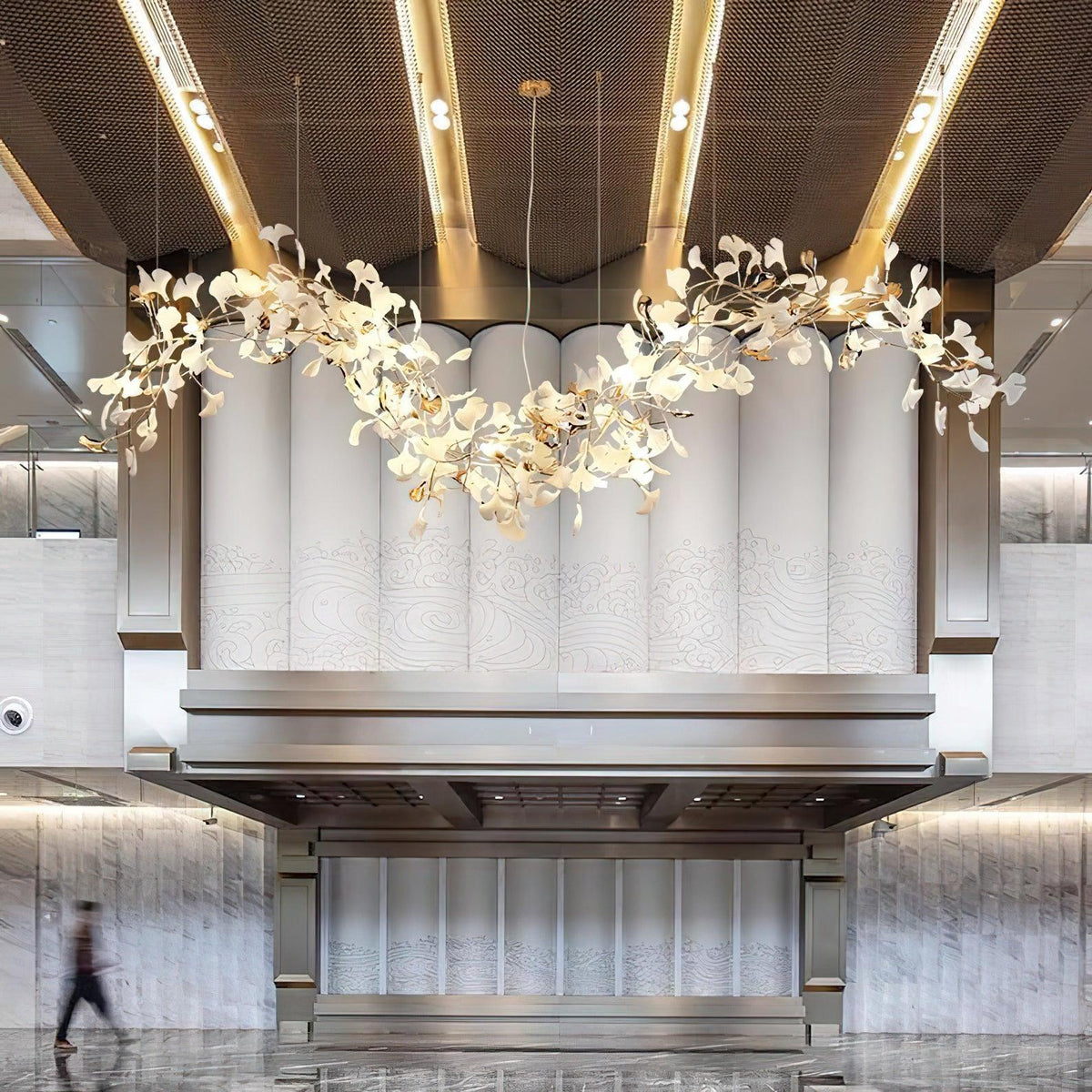 Alvana Céramique Gingko Lustre Pointe Volant