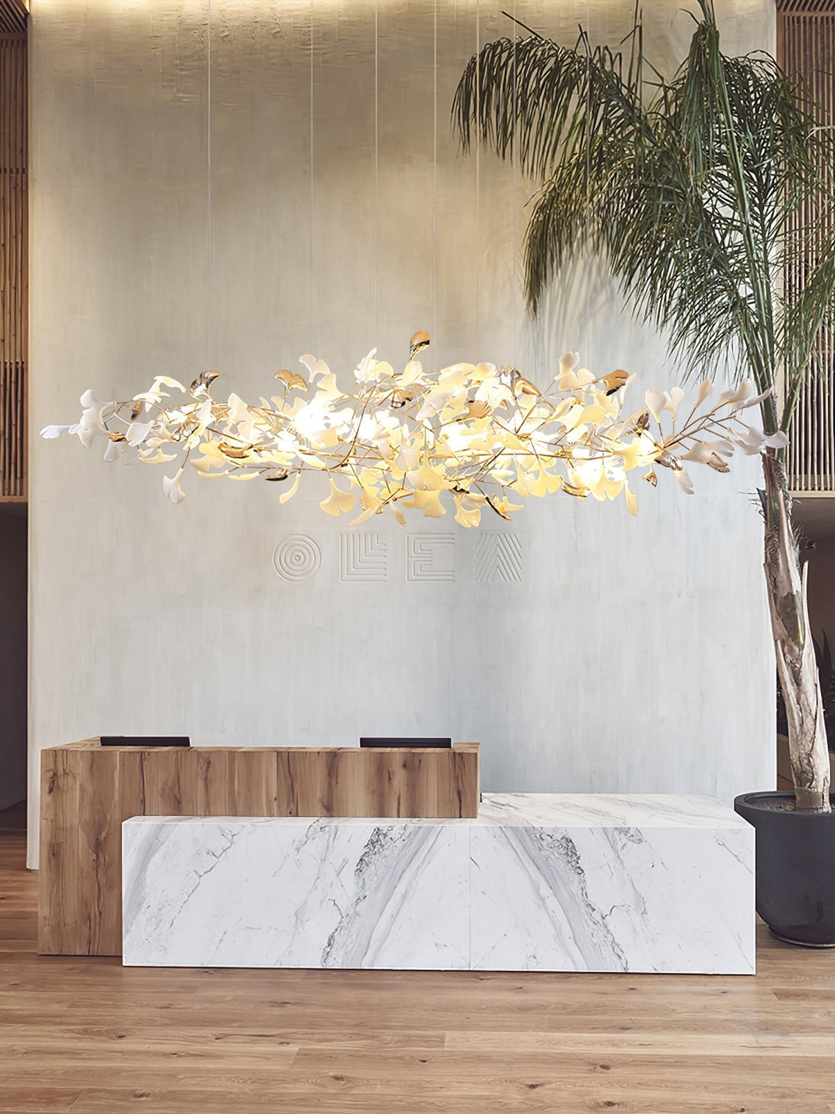 Celise Lustre Postmoderne Céramique Nuage Ginkgo