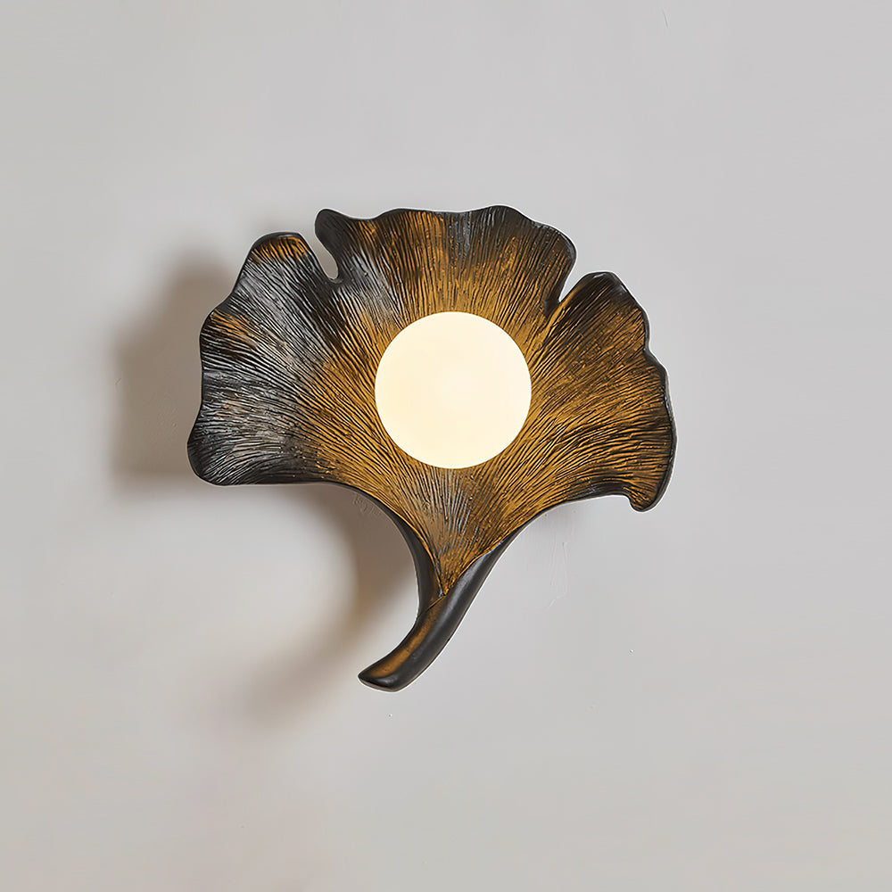Olivia Ginkgo Leaf Shape Wall Lamp-Neutral Decor