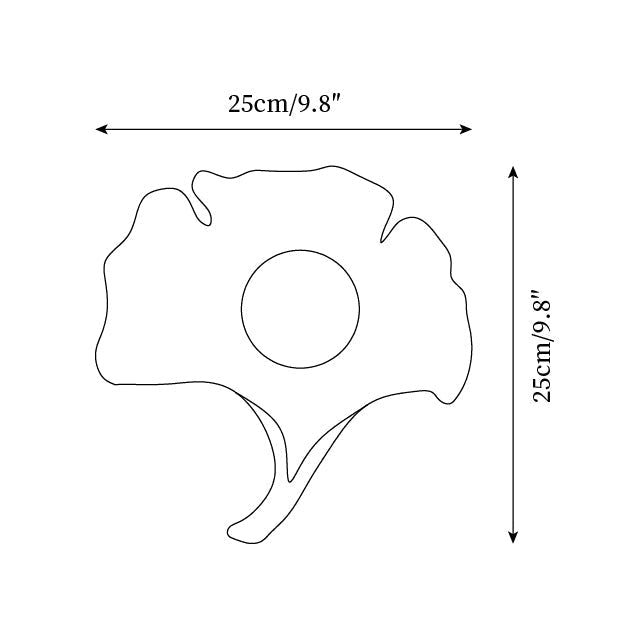 Olivia Ginkgo Leaf Shape Wall Lamp-Neutral Decor