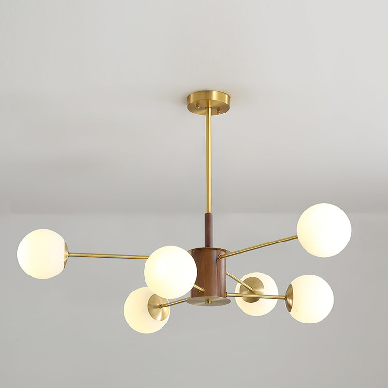 Full view of the 12-head Gino Chandelier.