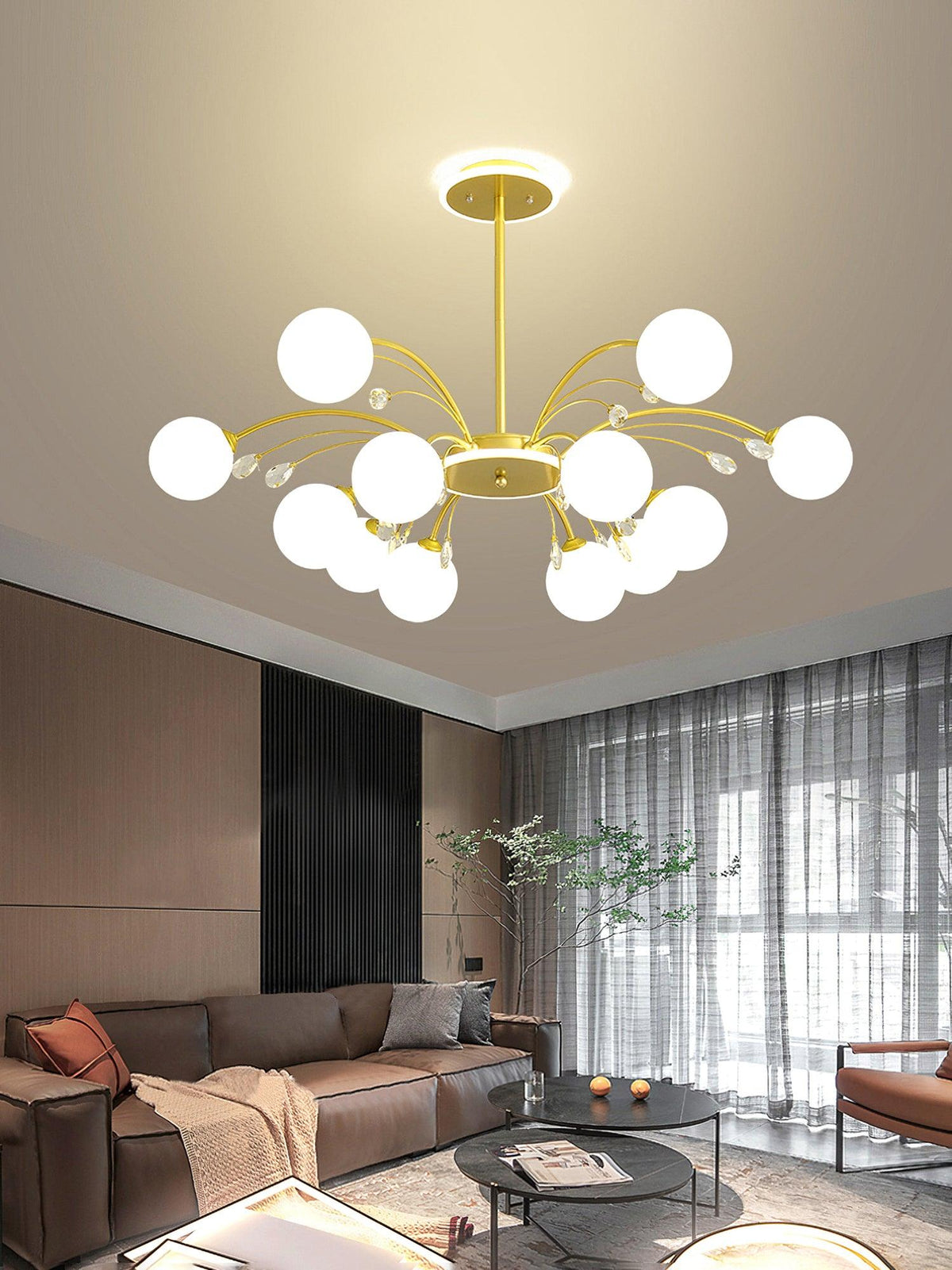 Loraya Suspension en Verre Goutte de Pluie