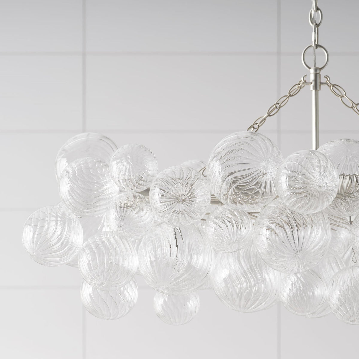 Edriana Lustre Moderne en Verre Boule Bulle