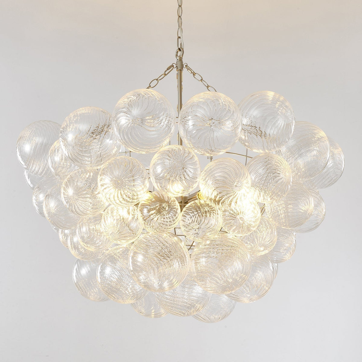 Edriana Lustre Moderne en Verre Boule Bulle