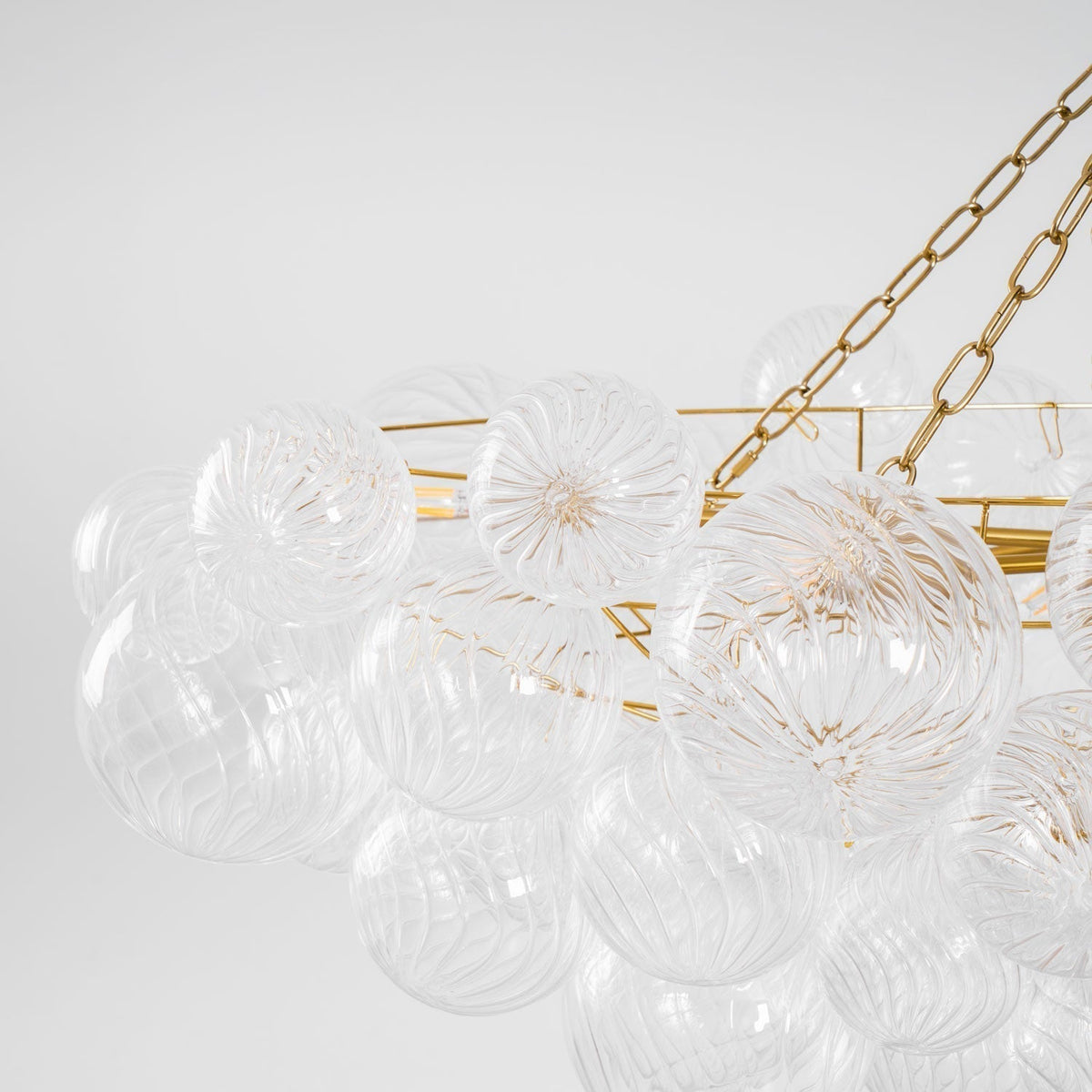 Edriana Lustre Moderne en Verre Boule Bulle