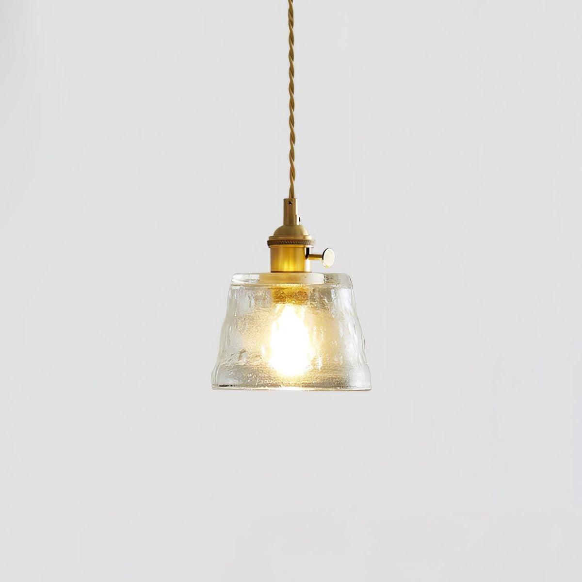 Breneon Suspension Lampe en Cuivre et Verre