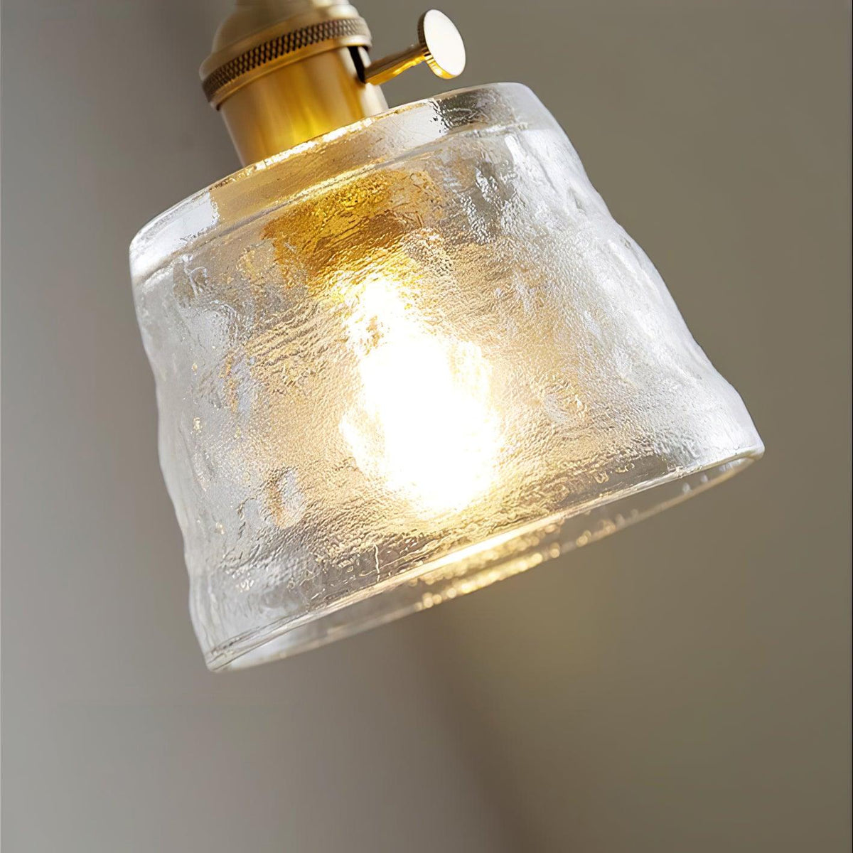 Breneon Suspension Lampe en Cuivre et Verre