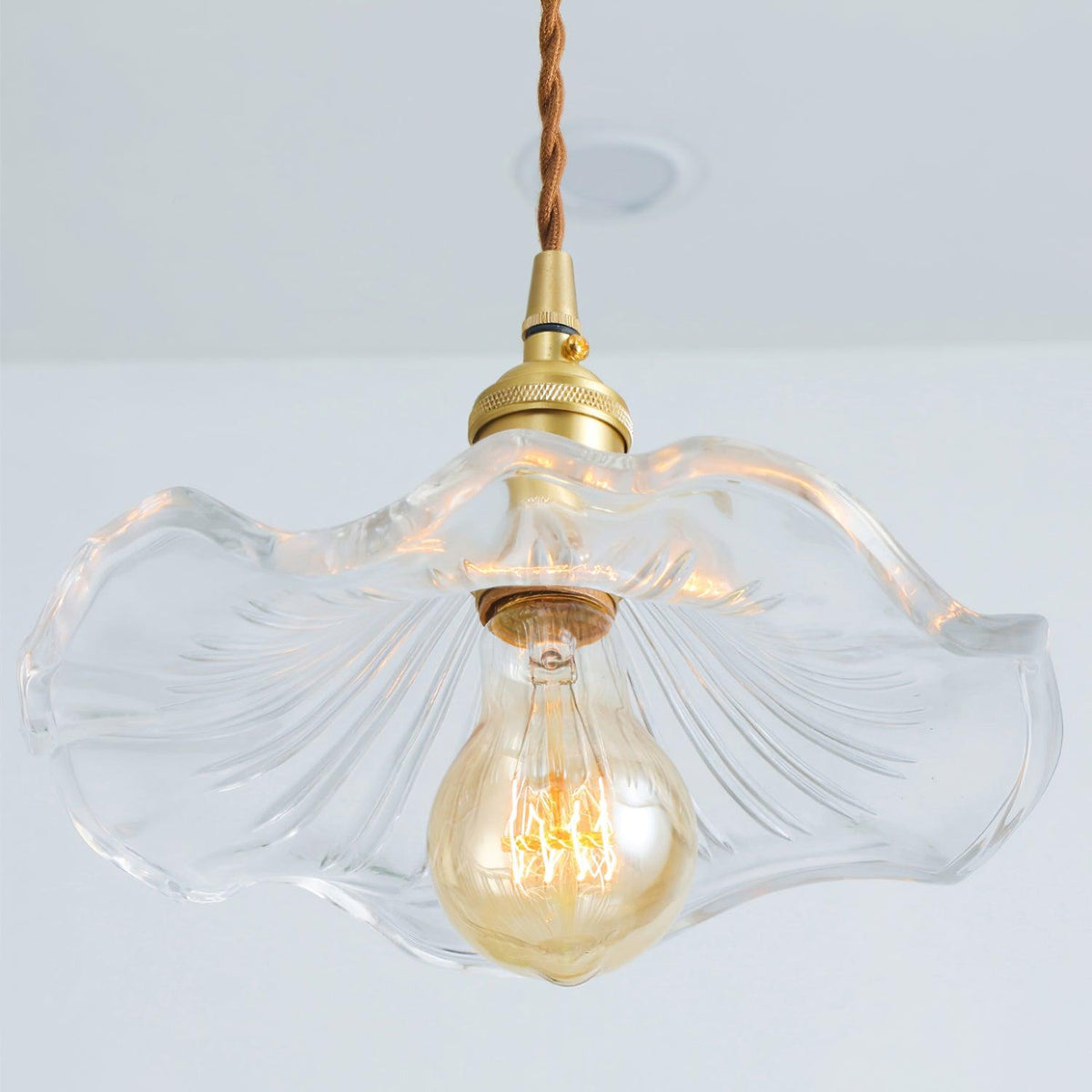 Lorella Suspension Fleur en Verre Moderne