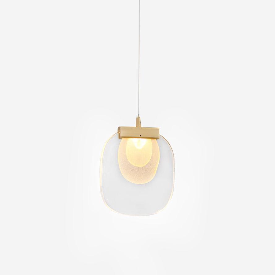 Avesia Minimalist Glass Pendant Light Staircase-Neutral Decor