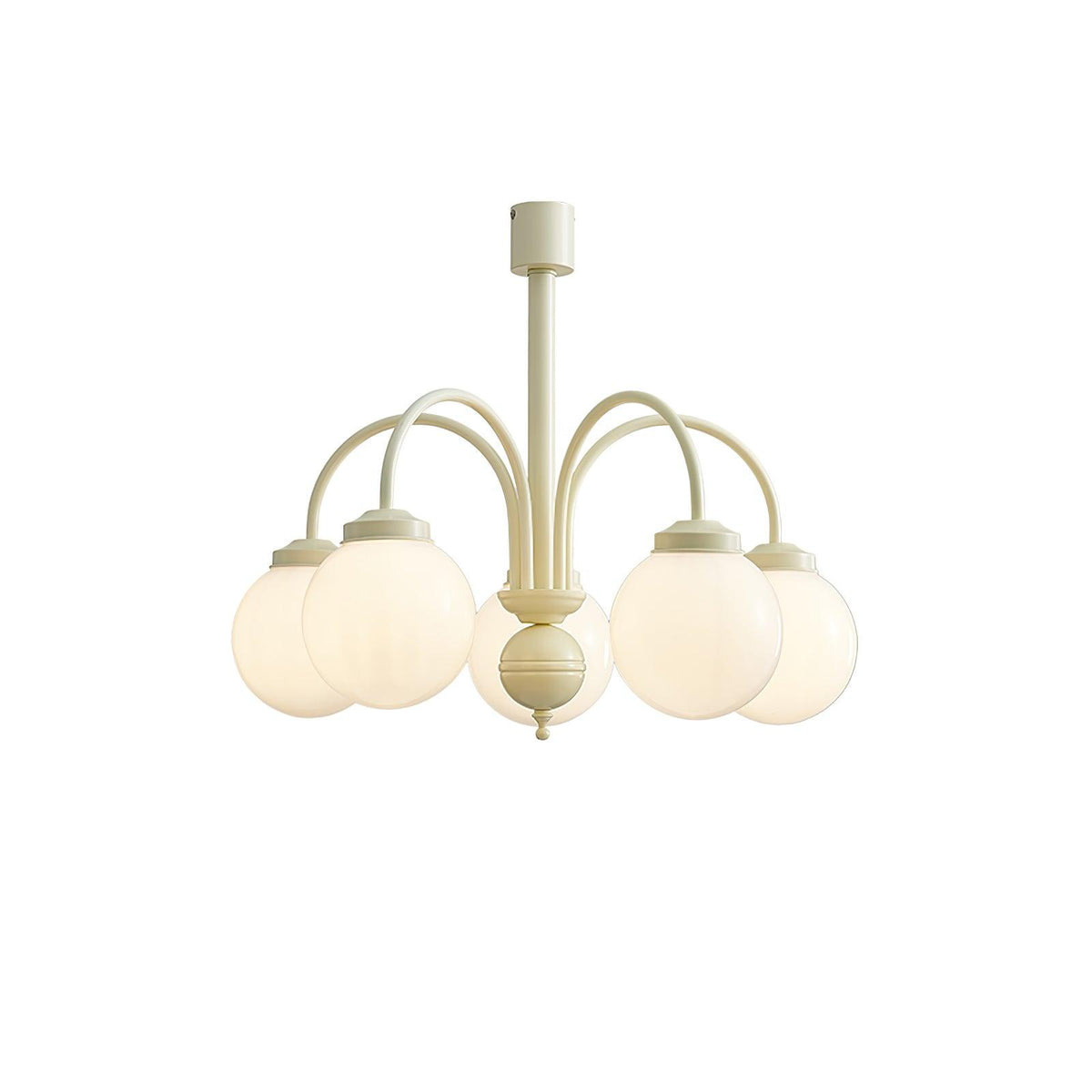 Toreira Lustre Sphères en Verre Crème