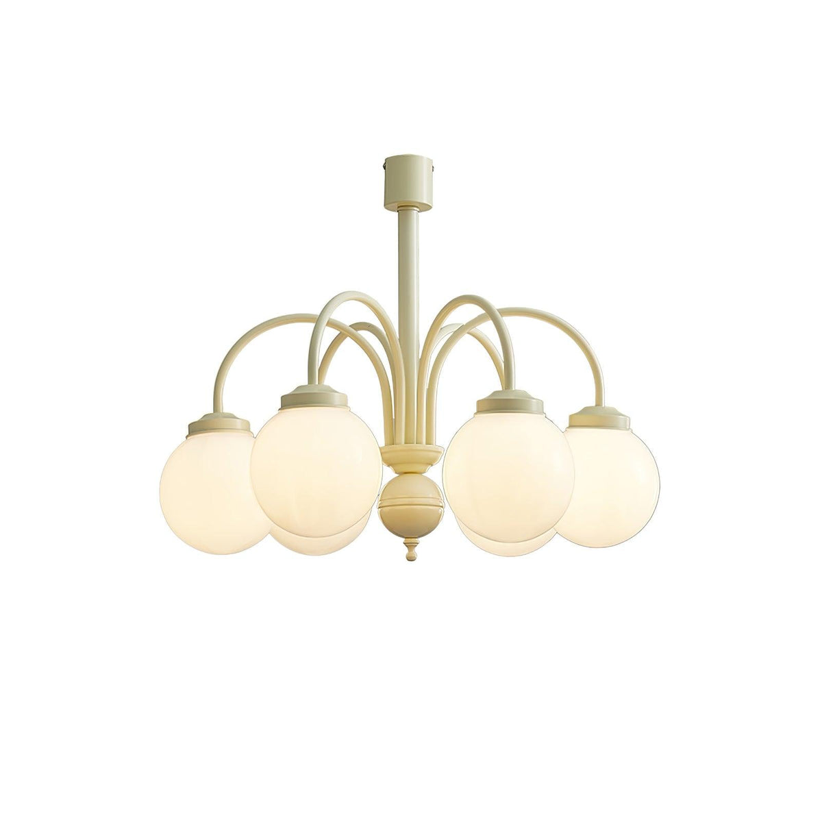Toreira Lustre Sphères en Verre Crème