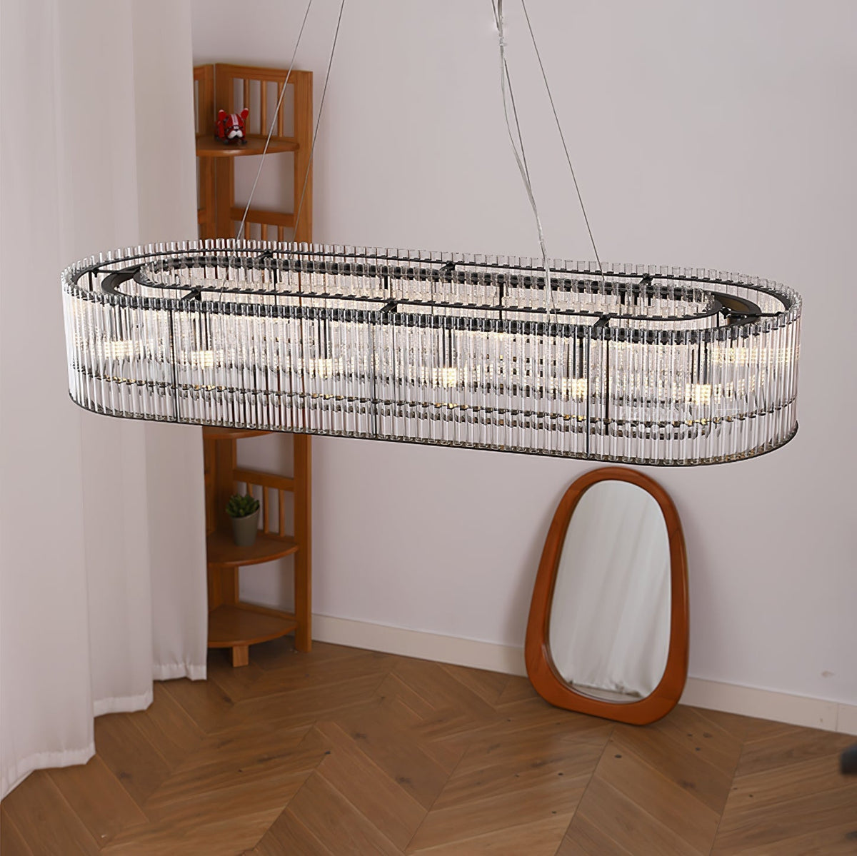Perressa Suspension en Verre Tube Anneau Moderne Luxe