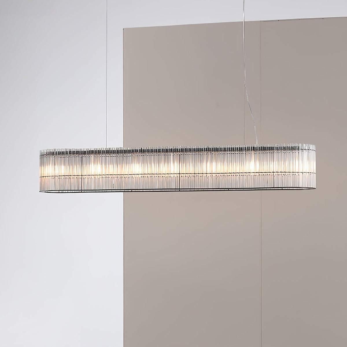 Perressa Suspension en Verre Tube Anneau Moderne Luxe