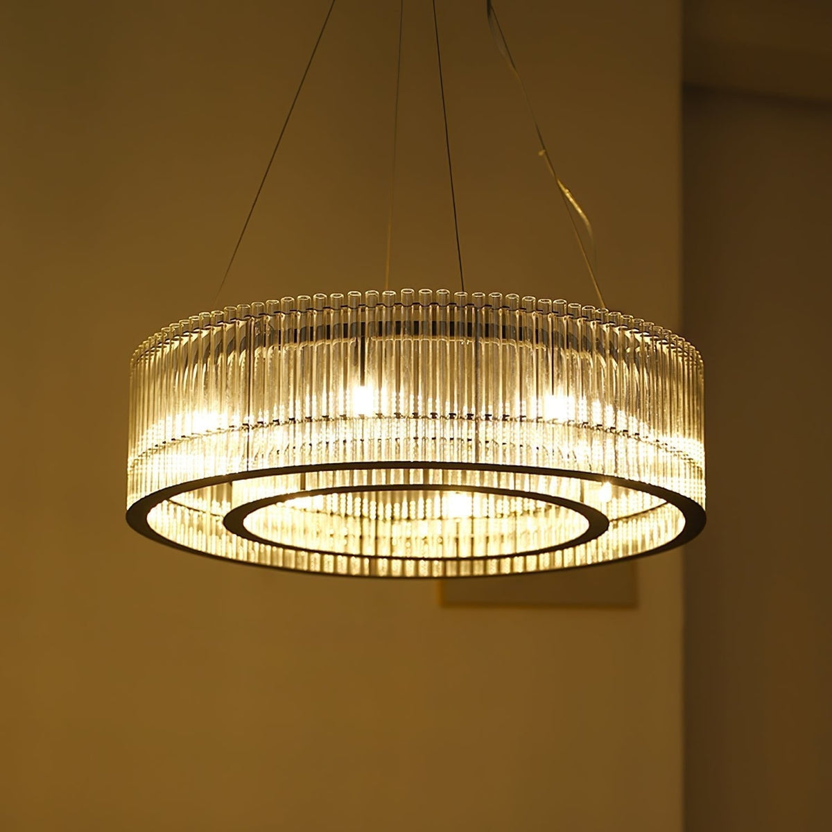 Perressa Suspension en Verre Tube Anneau Moderne Luxe