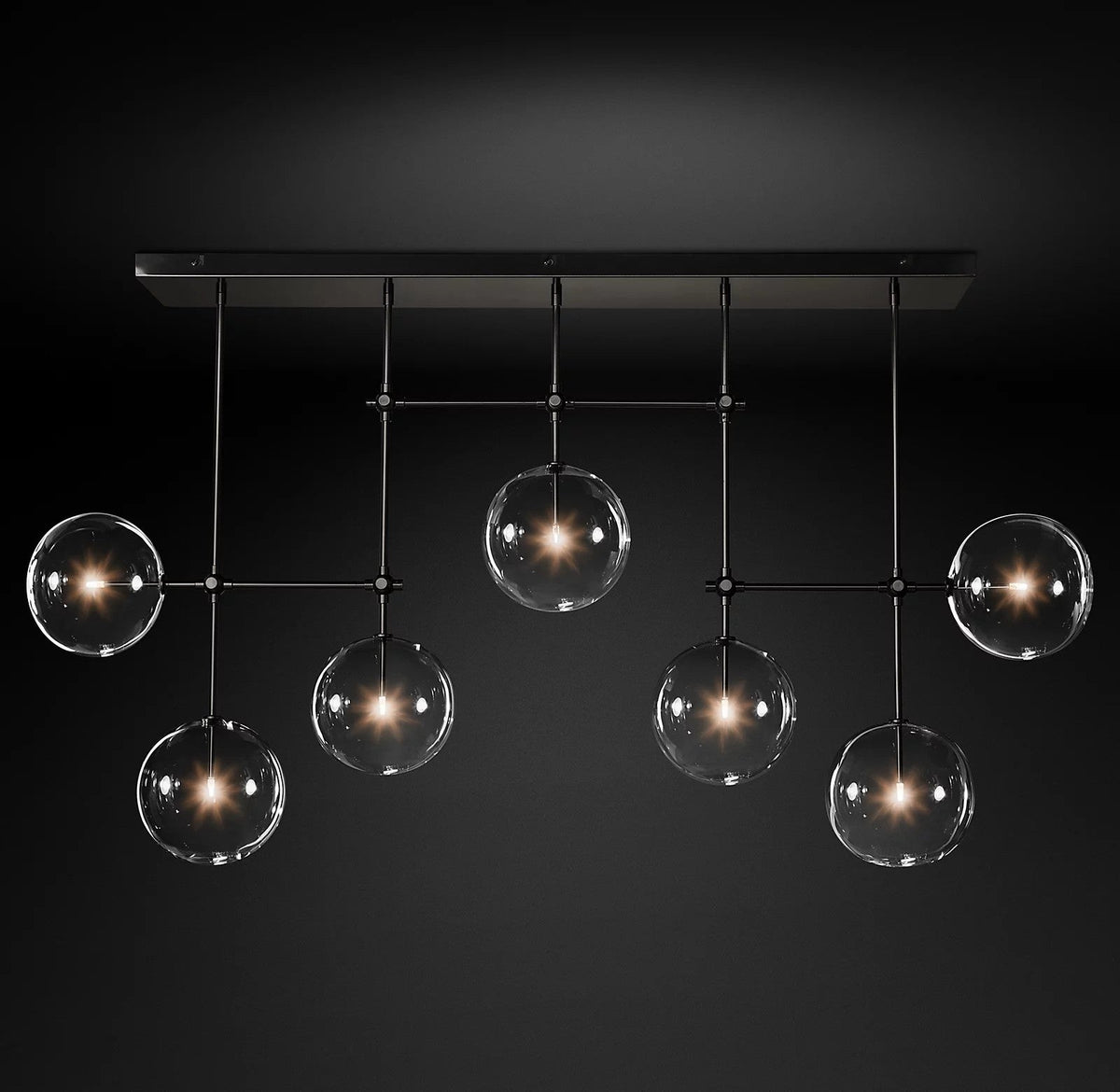 Orbit Lustre en Verre Contemporain