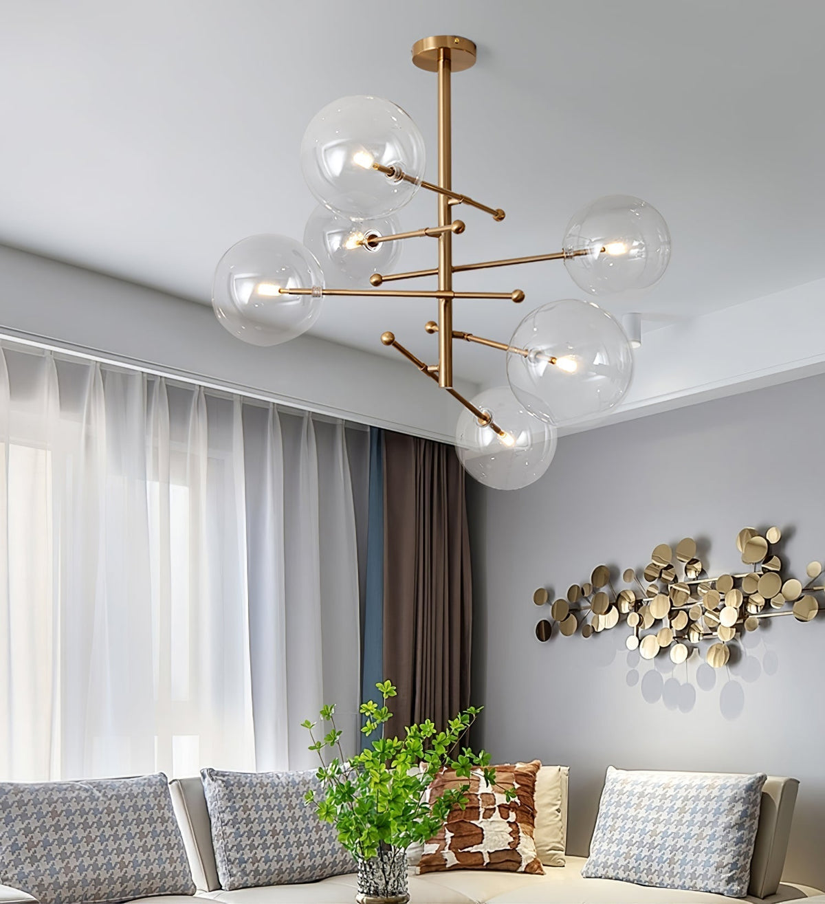 Orbit Lustre en Verre Contemporain