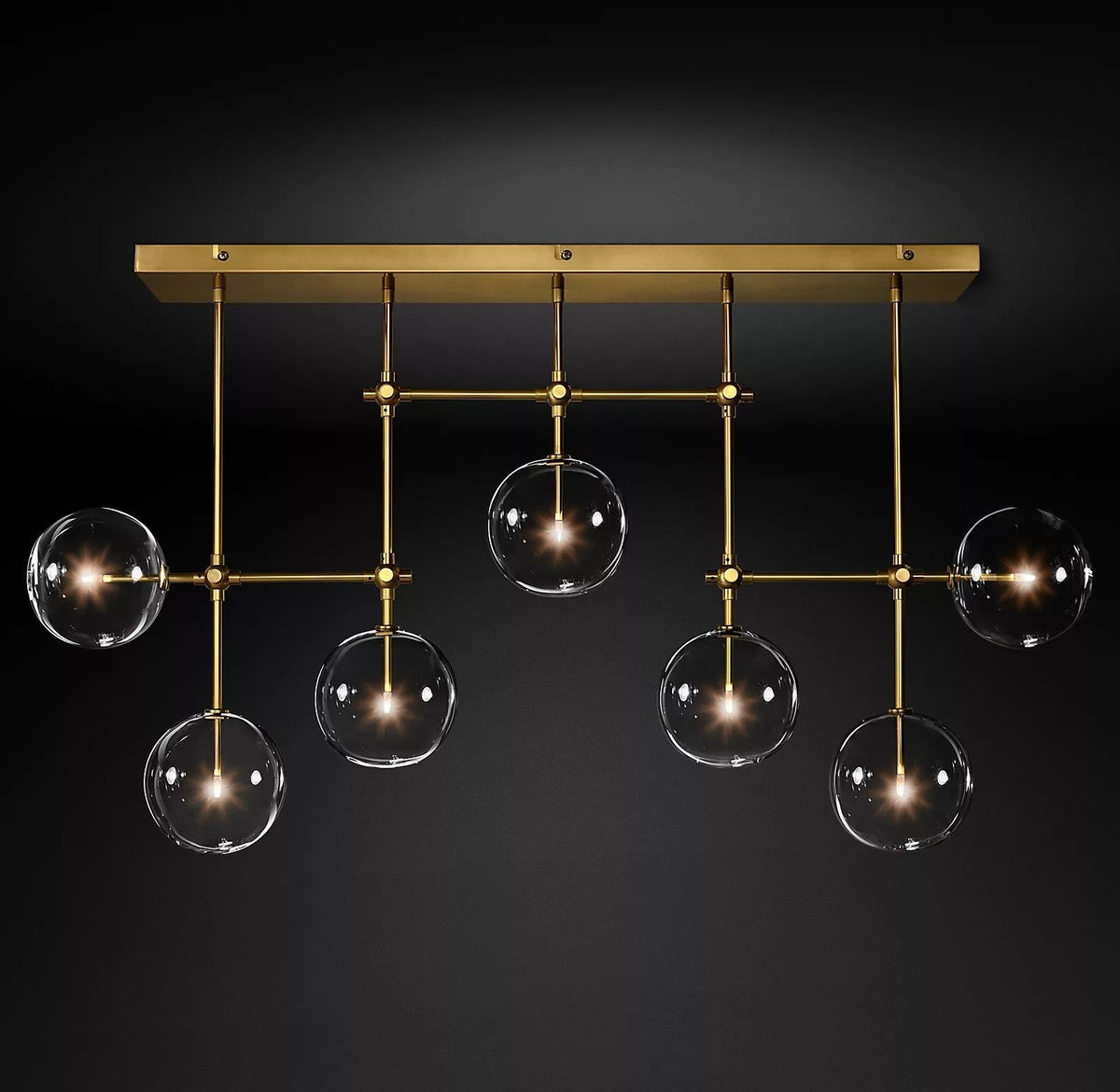 Orbit Lustre en Verre Contemporain