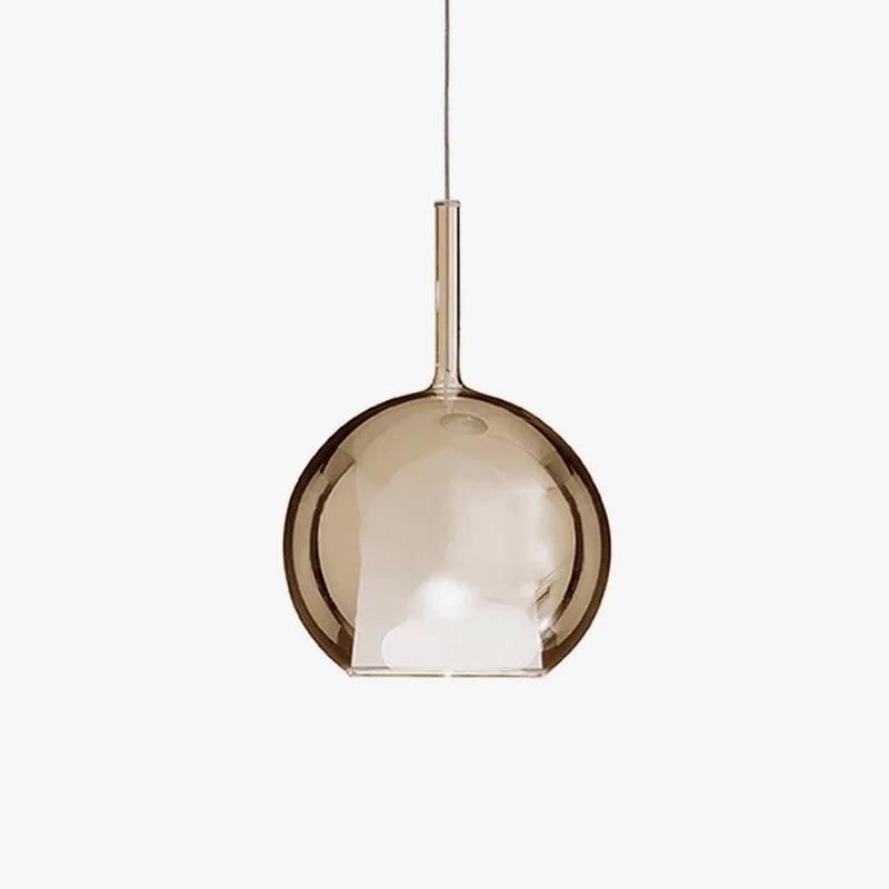 Meliora Suspension en Verre Fumé Rond