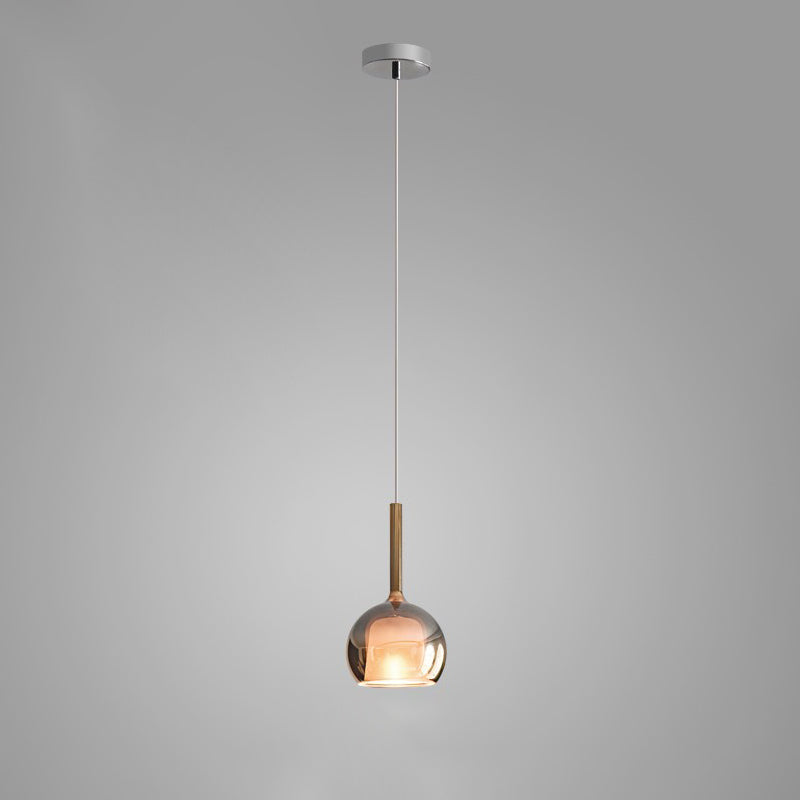 Meliora Suspension en Verre Fumé Rond