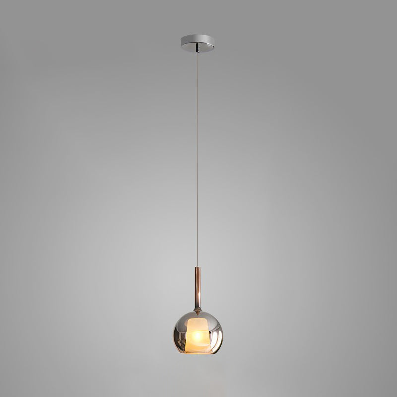 Meliora Suspension en Verre Fumé Rond