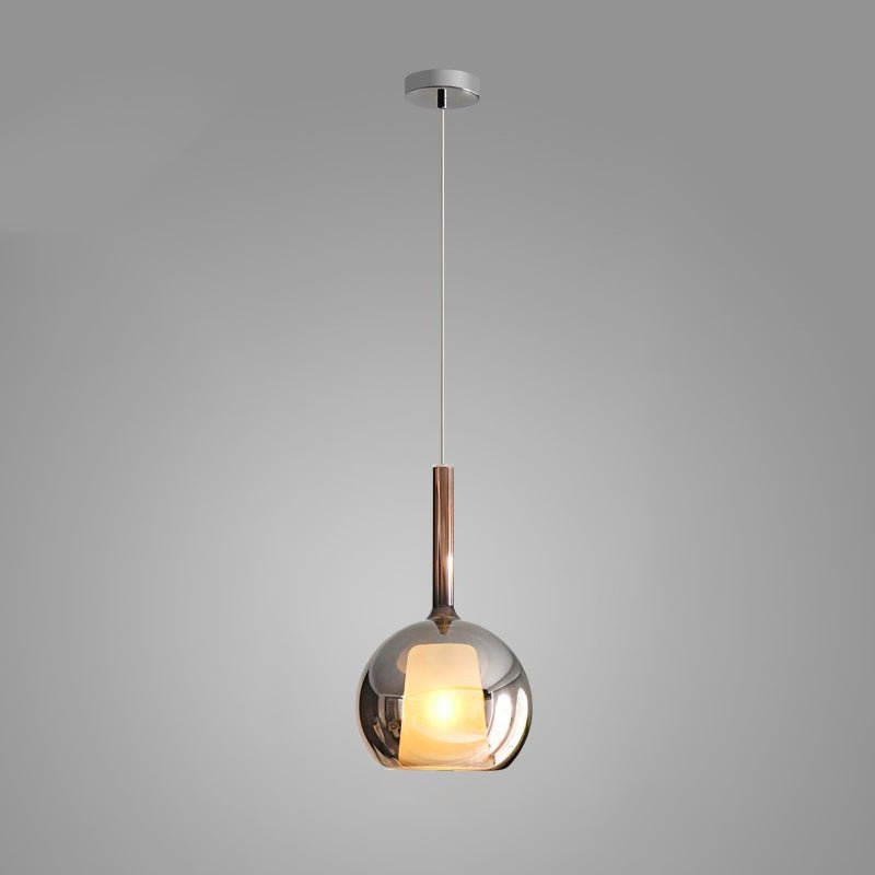 Meliora Suspension en Verre Fumé Rond