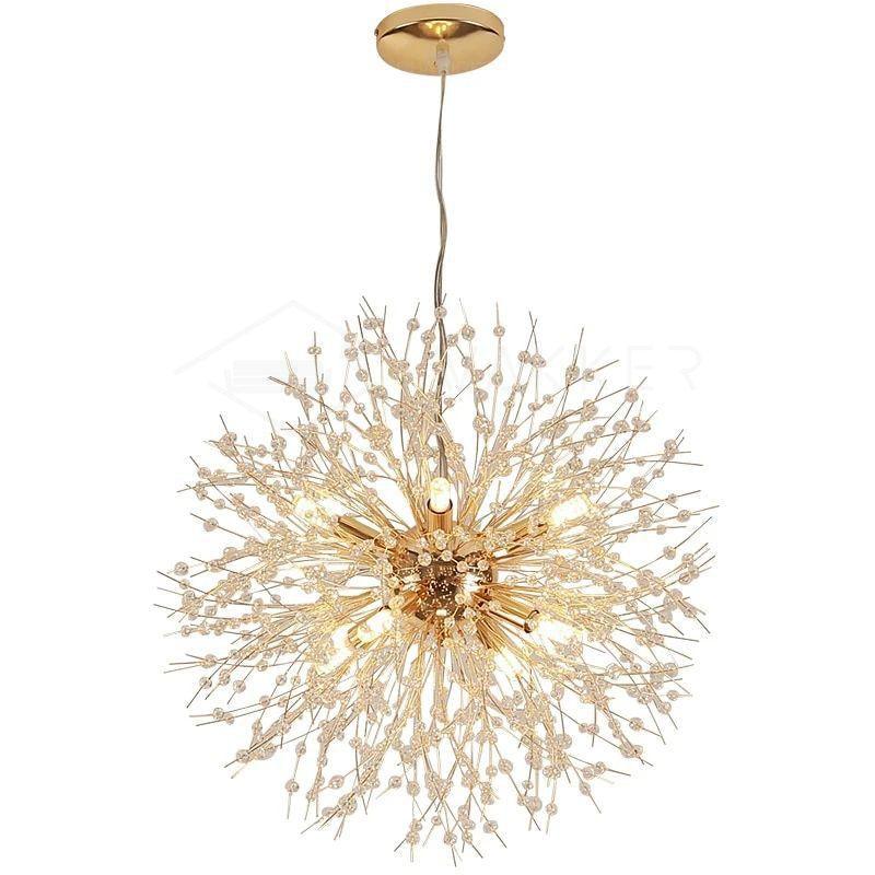 Edressa Lustre Cristal Pissenlit avec Cristaux