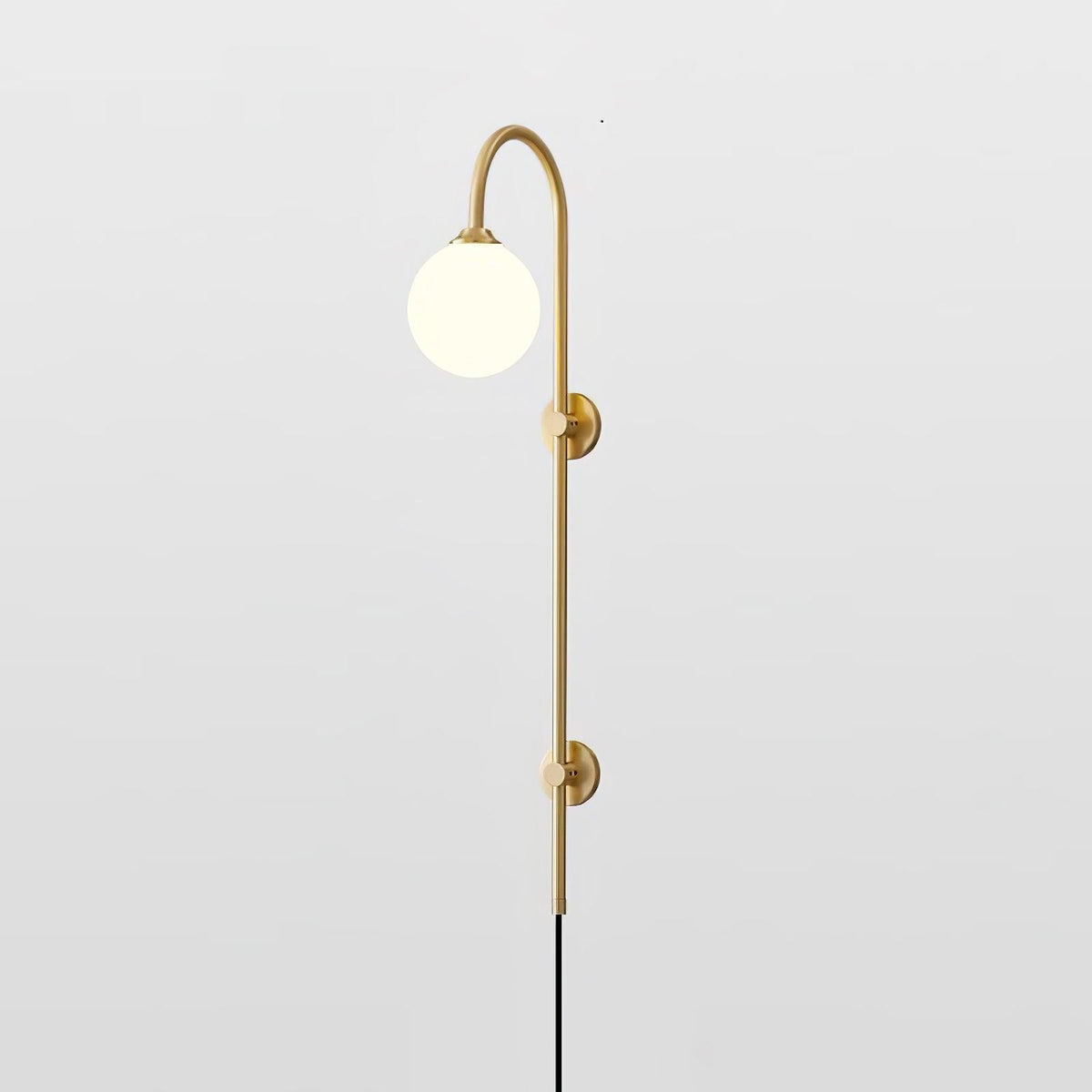 Lioriane Applique Murale Globe Élégance Premium en Laiton et Verre avec Prise