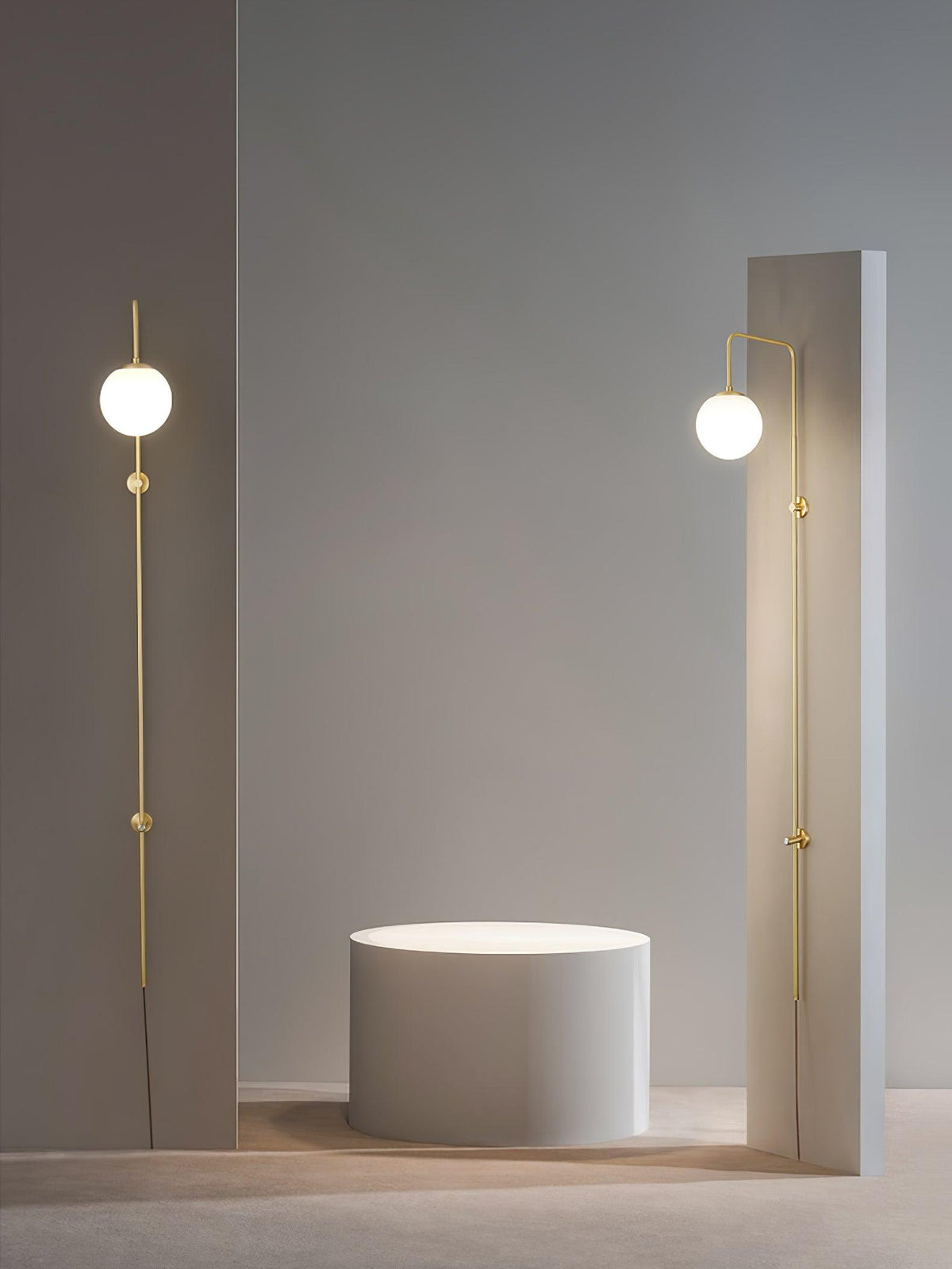 Lioriane Applique Murale Globe Élégance Premium en Laiton et Verre avec Prise