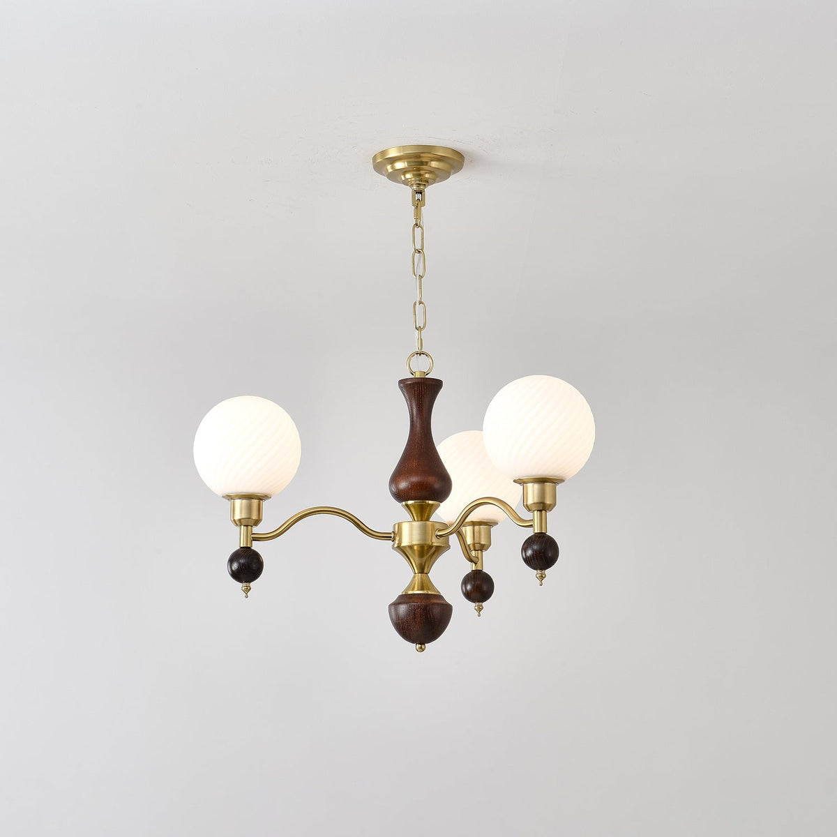 Kalora Globe Sphère Noyer Lustre