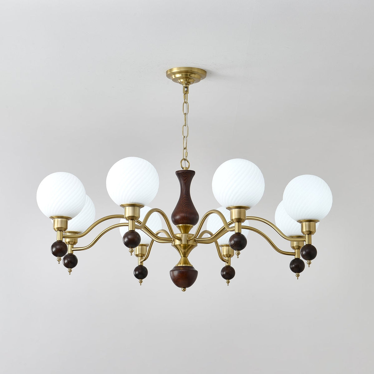 Kalora Globe Sphère Noyer Lustre