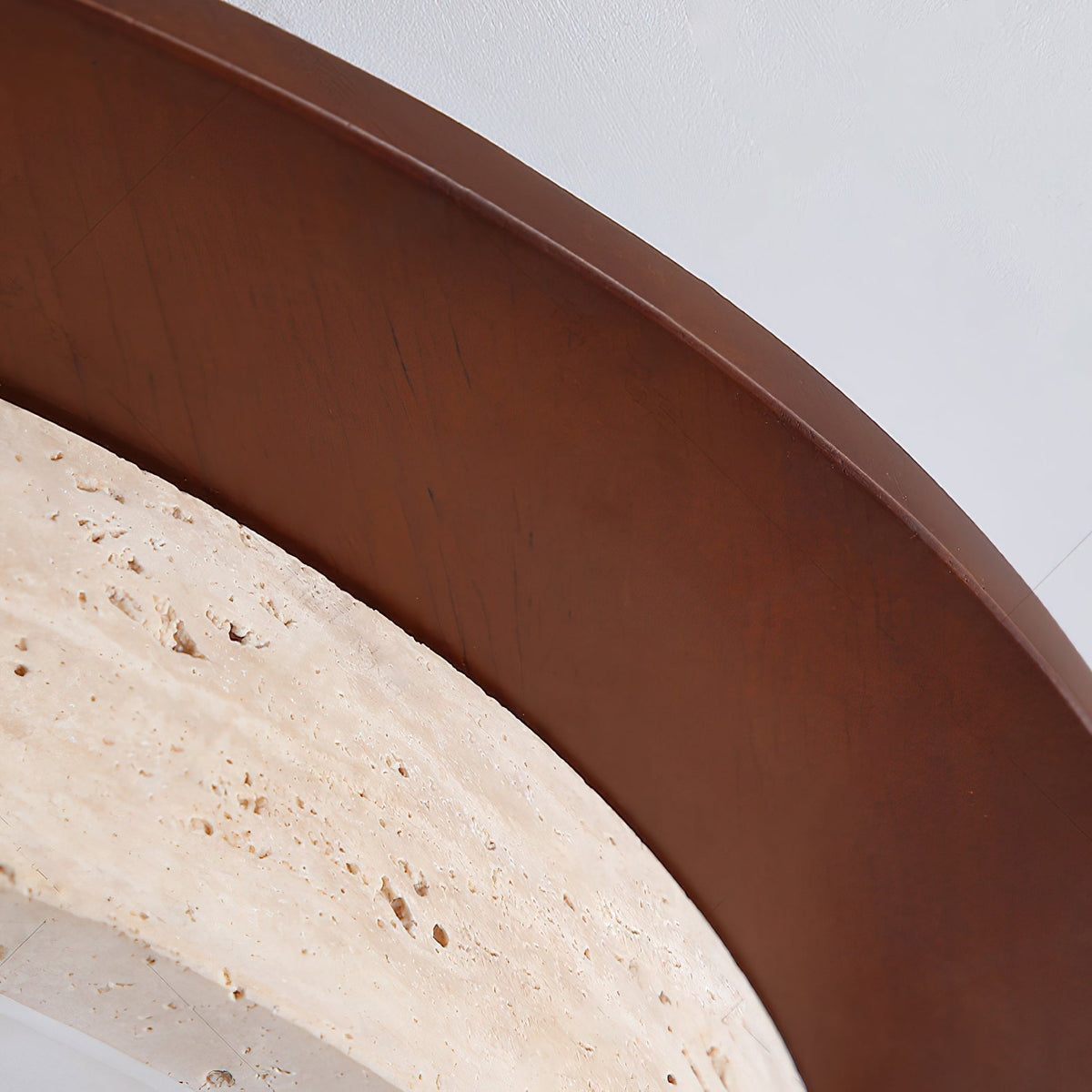 The larger size option of the Goeco Travertine Ceiling Light.