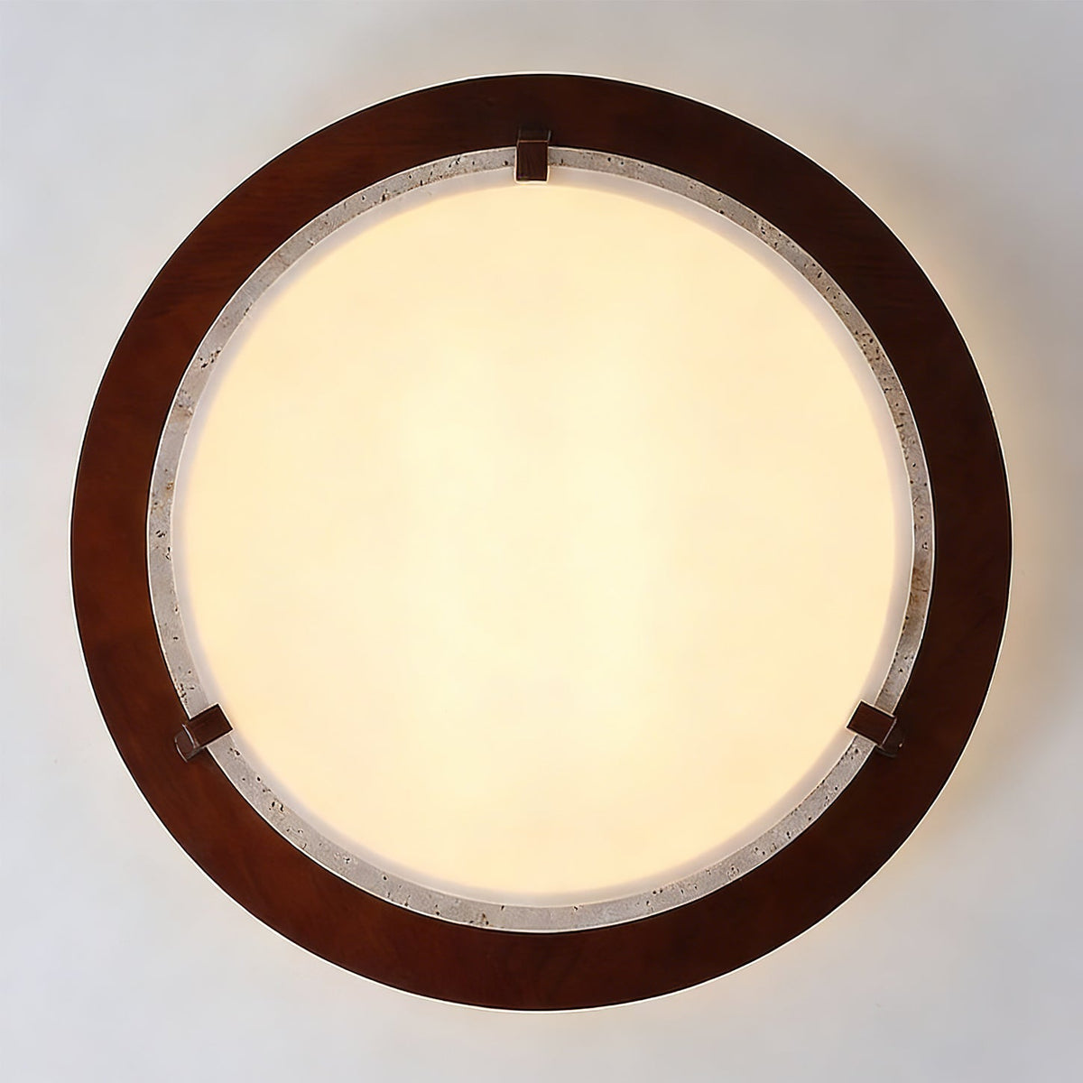 Top-down view of the round Goeco Ceiling Light against a plain ceiling.