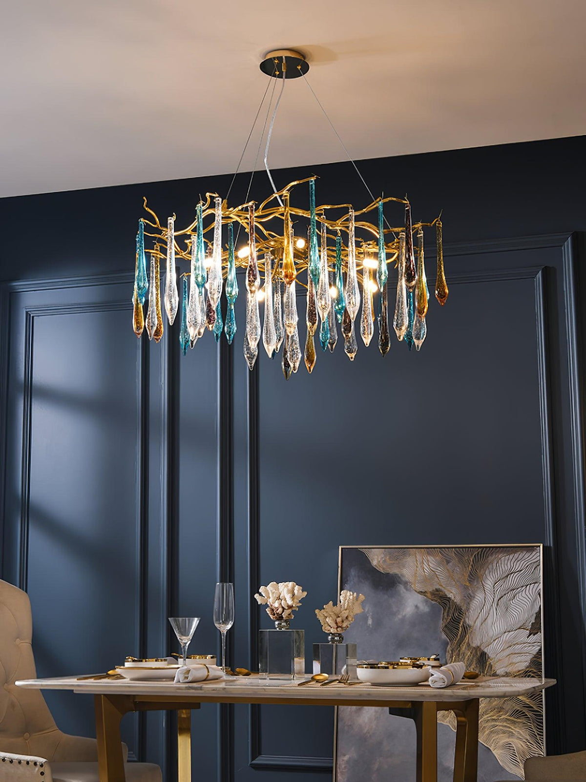 Vianivia Lustre en Verre de Luxe