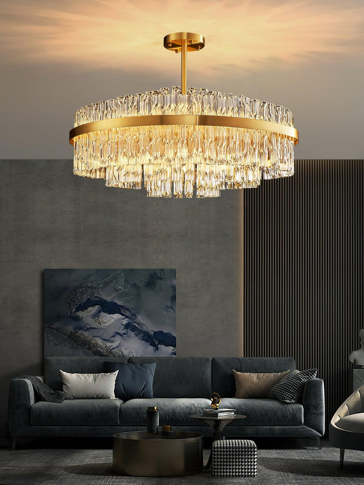 Alvelise Lustre Or Tige Claire Élégant