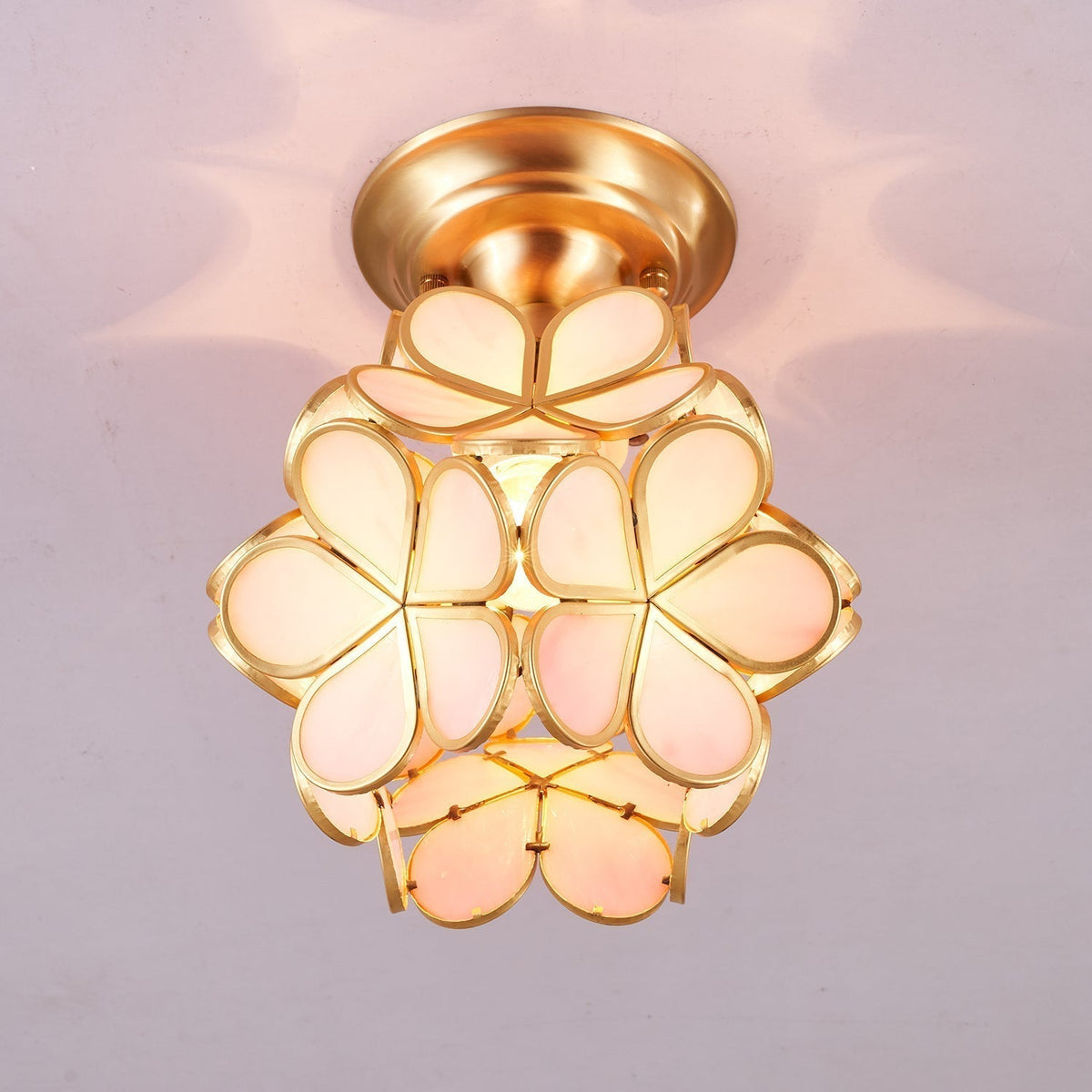 Kireria Plafonnier Luxe Bloom Doré